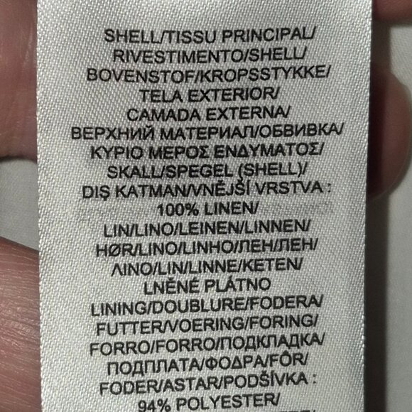 NWT Ralph Lauren White Silver Shimmer Linen Blazer Sz 6 - Picture 10 of 11